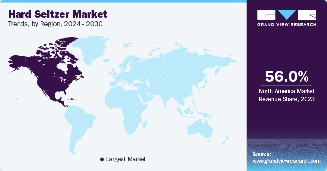 Hard Seltzer Market  Trends by Region, 2024 - 2030