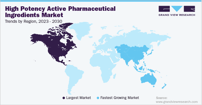 High Potency Active Pharmaceutical Ingredients Market Trends by Region, 2023 - 2030