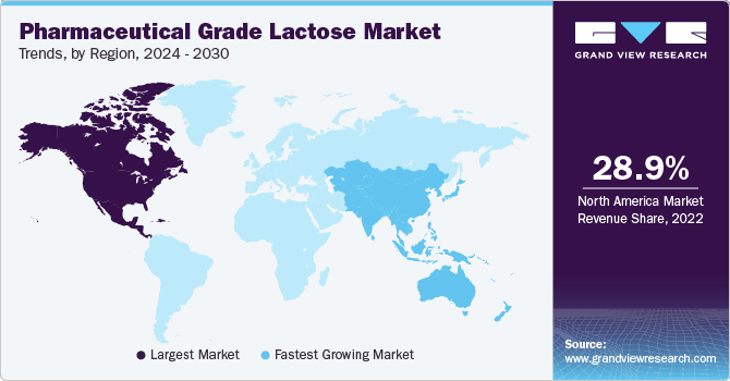 Pharmaceutical Grade Lactose Market  Trends, by Region, 2024 - 2030