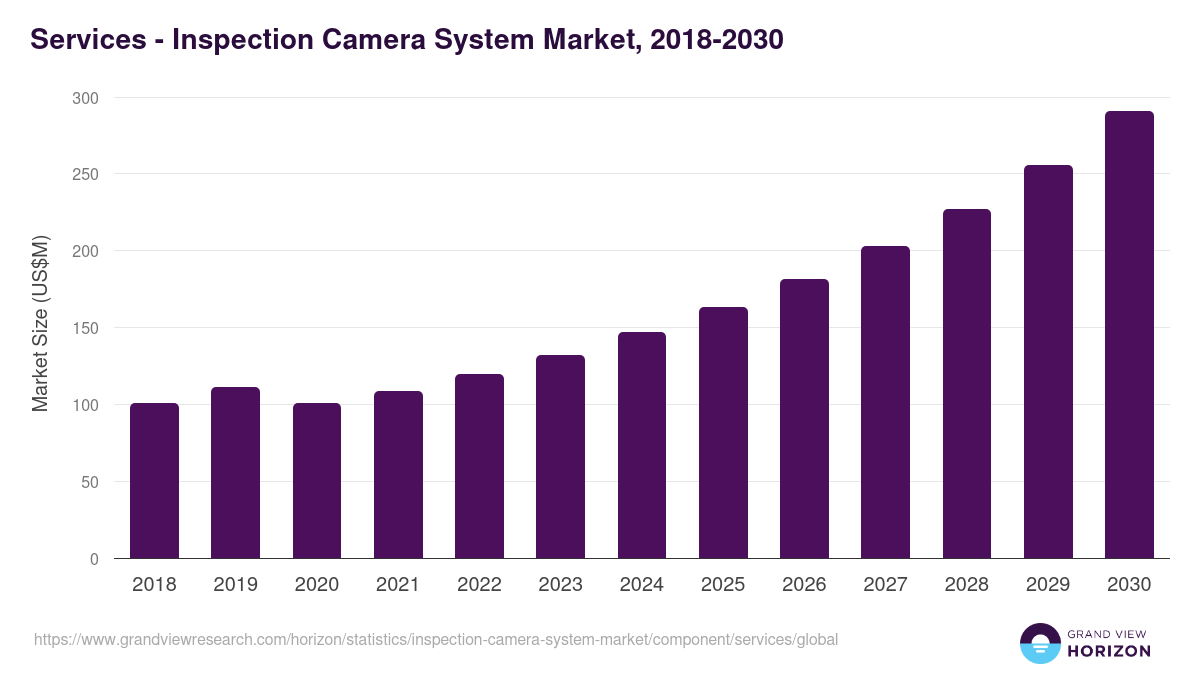 Services - Inspection Camera System Market, 2018-2030 (US$M)