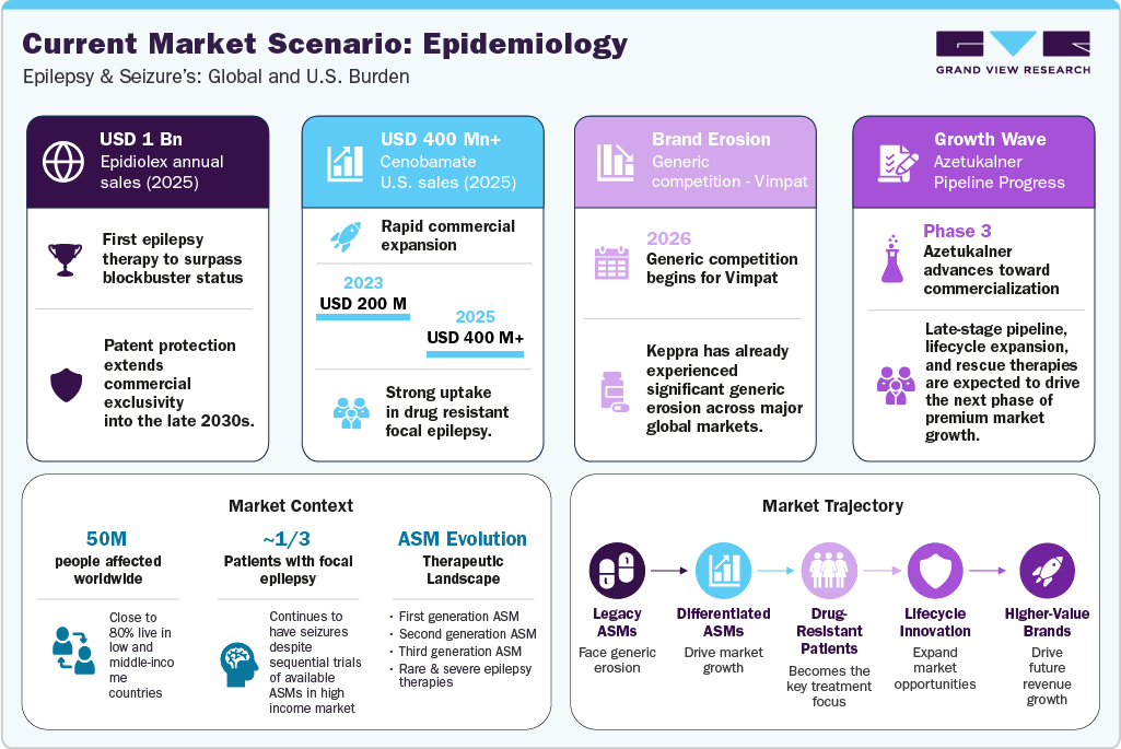 Epilepsy And Seizure Drug-Level Market: Current Market Scenario: Epidemiology Epilepsy And Seizure Drug-Level Market: Current Market Scenario: Epidemiology