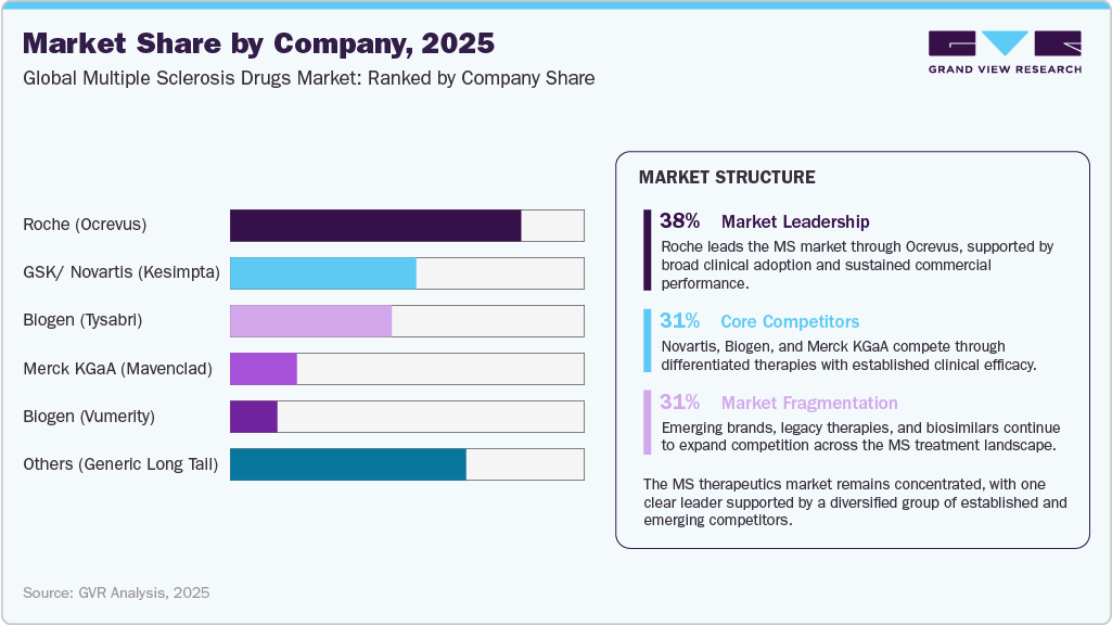 Market Share by Company, 2025