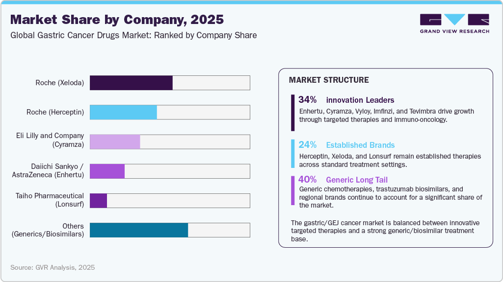 Market Share by Company, 2025