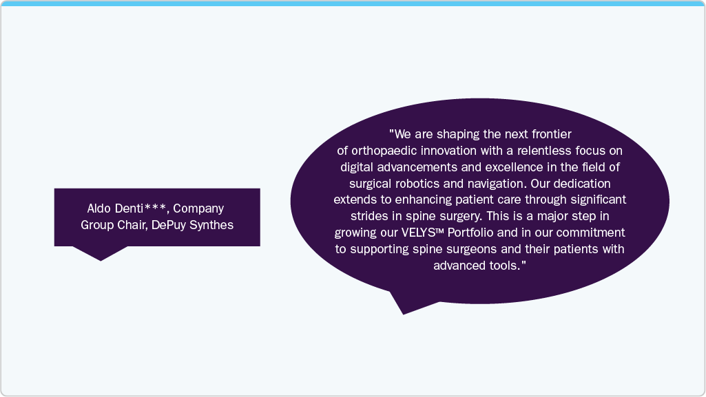 Aldo Denti, Company Group Chair, DePuy Synthes Aldo Denti, Company Group Chair, DePuy Synthes