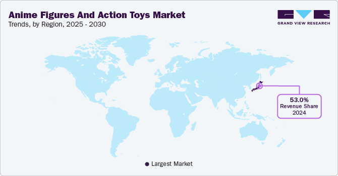 Anime Figures Action Toys Market Trends, by Region, 2025 - 2030
