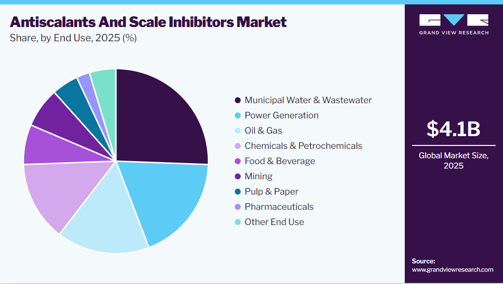 Antiscalants And Scale Inhibitors Market Share