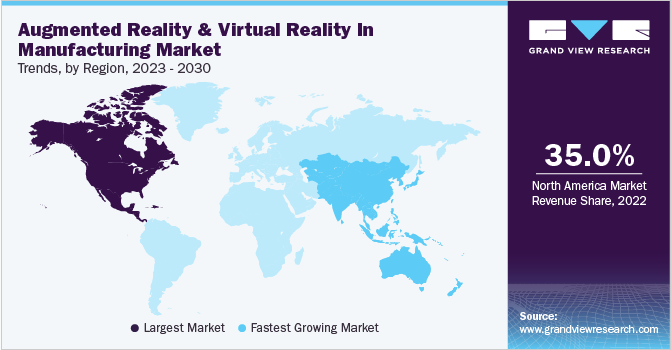 Augmented Reality & Virtual Reality In Manufacturing Market Trends by Region