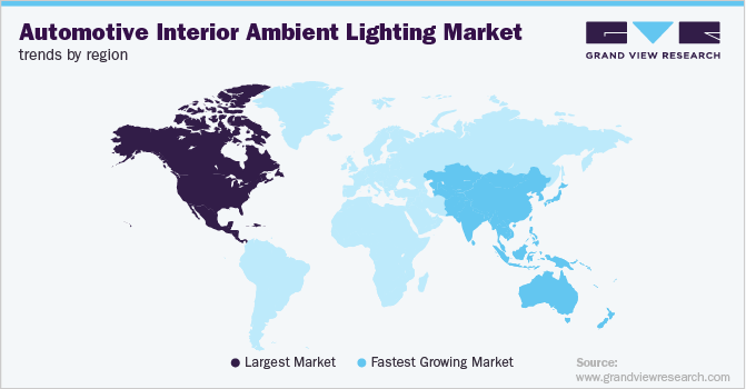 Automotive Interior Ambient Lighting Market Trends by Region