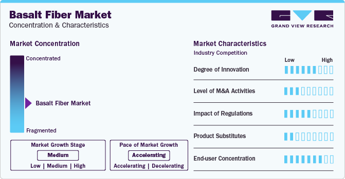 Basalt Fiber Market Concentration & Characteristics