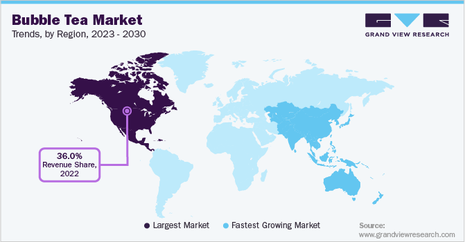 Bubble Tea Market Trends, by Region, 2023 - 2030
