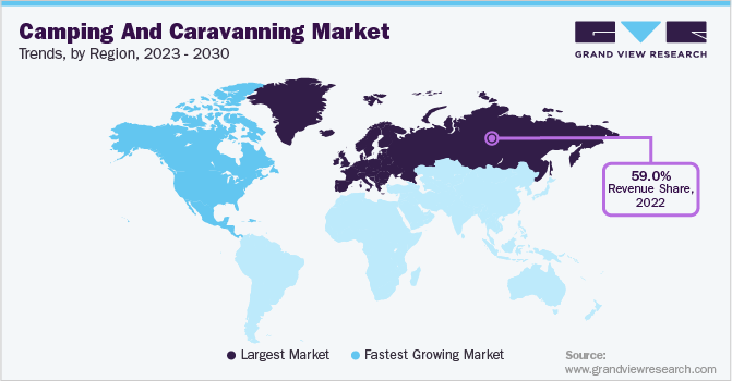 Camping And Caravanning Market Trends by Region, 2023 - 2030