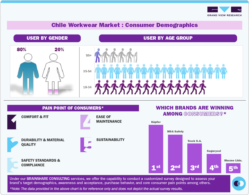 Chile Workwear Market: Consumer Demographics