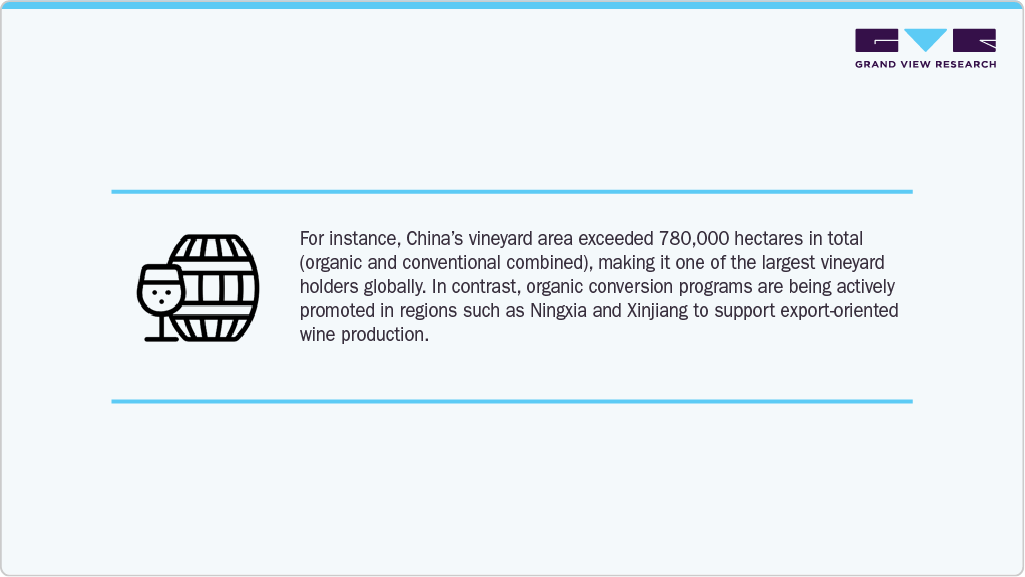 China&rsquo;s Vineyard Area