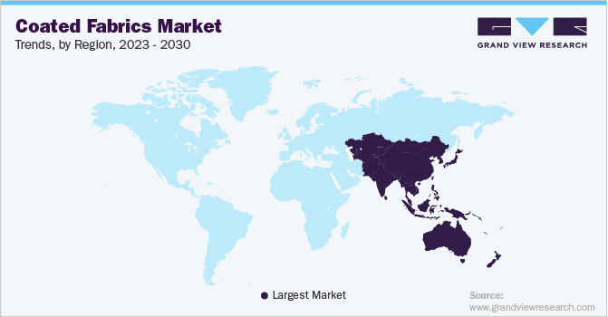 Coated Fabrics Market Trends by Region, 2023 - 2030