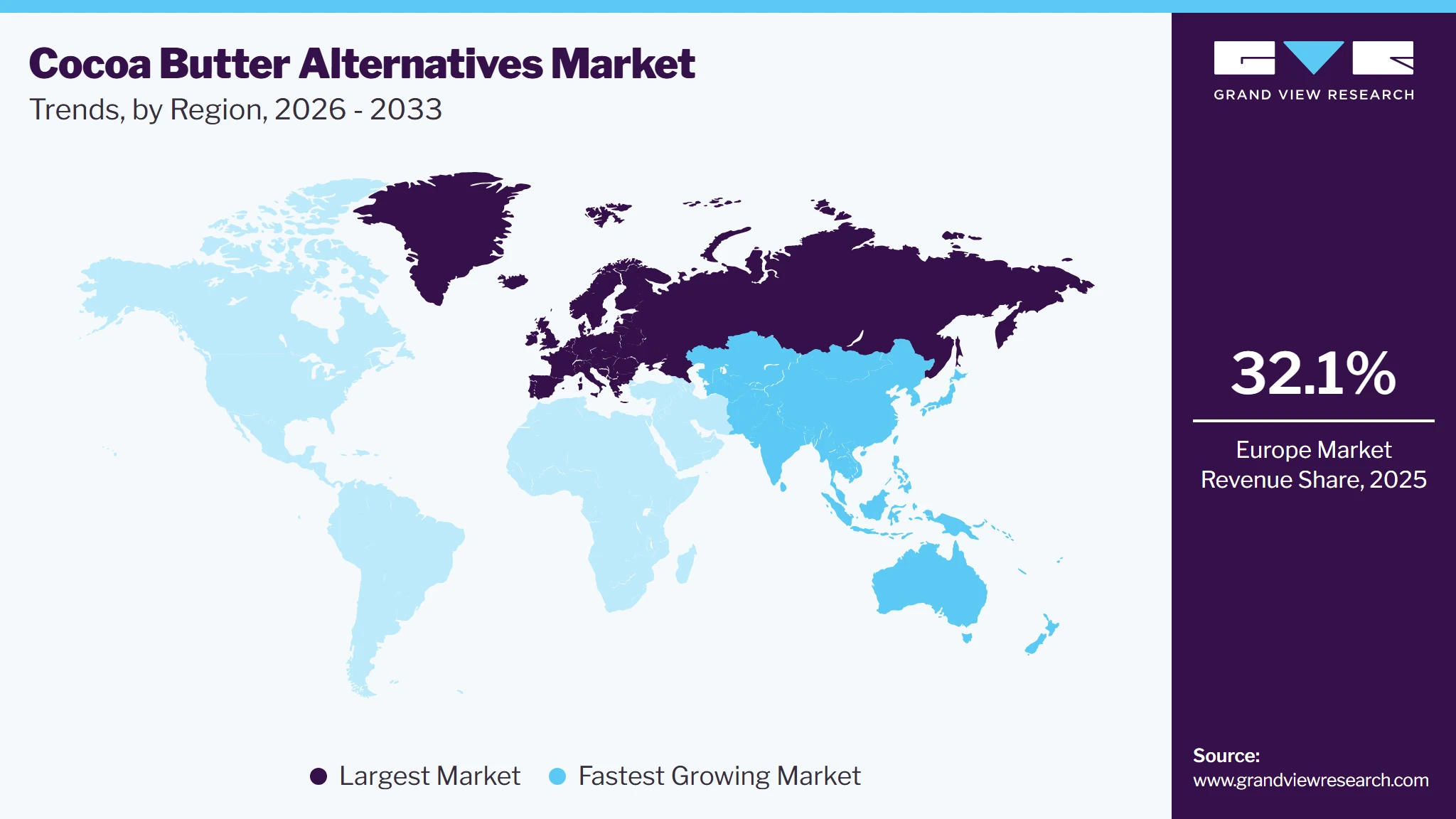 Cocoa Butter Alternatives Market Trends, by Region, 2026 - 2033 Cocoa Butter Alternatives Market Trends, by Region, 2026 - 2033
