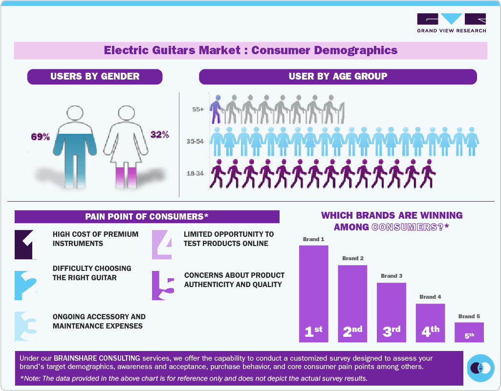 Electric Guitars Market: Consumer Demographics Electric Guitars Market: Consumer Demographics