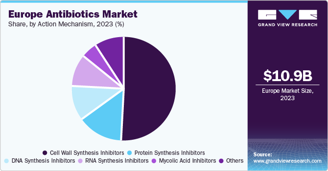 Europe Antibiotics Market share and size, 2023