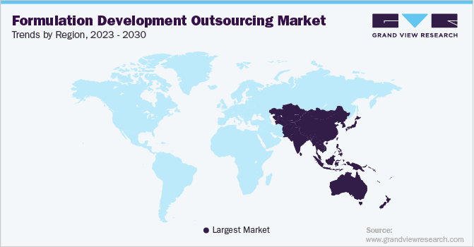 Formulation Development Outsourcing Market Trends by Region, 2023 - 2030