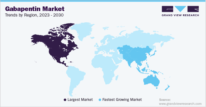 Gabapentin Market Trends, by Region, 2023 - 2030