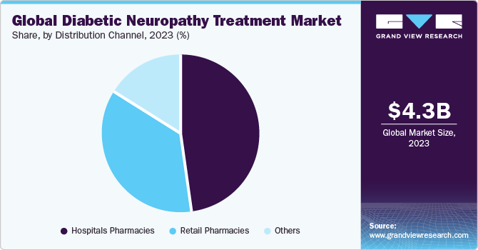 Global Diabetic Neuropathy Treatment market share and size, 2023