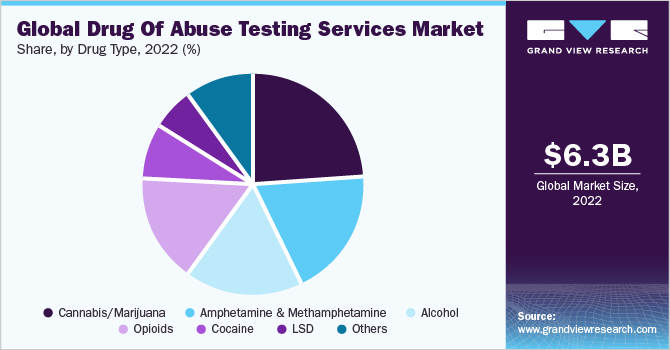 Global Drug Of Abuse Testing Services Market share and size, 2022