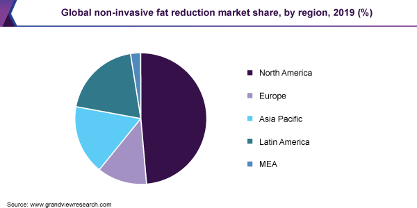 Global non-invasive fat reduction market share