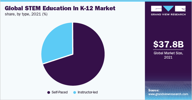  Global STEM education in K-12 market share, by type, 2021 (%)
