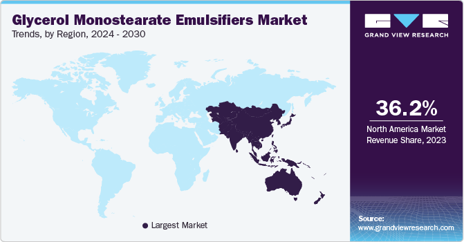 Glycerol Monostearate Emulsifiers Market Trends by Region, 2024 - 2030