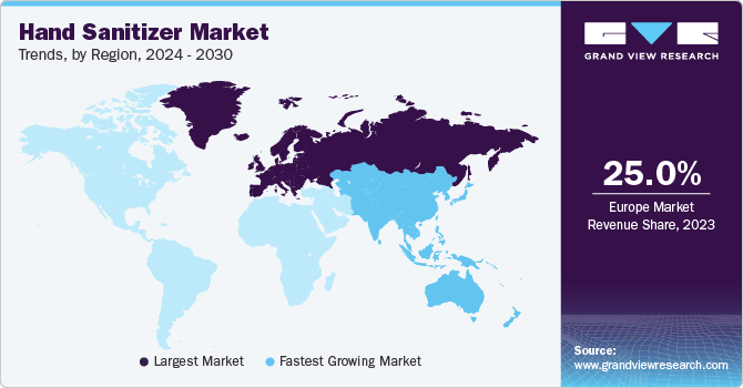Hand Sanitizer Market Trends, by Region, 2023 - 2030