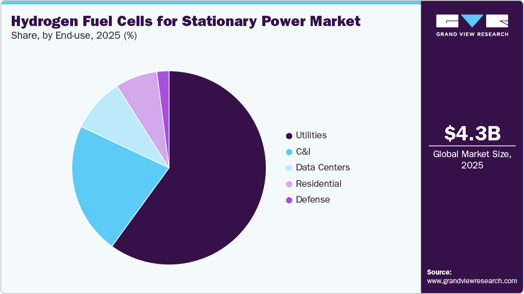 Hydrogen Fuel Cells For Stationary Power Market Share