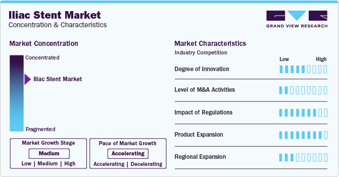 Iliac Stent Market Concentration & Characteristics