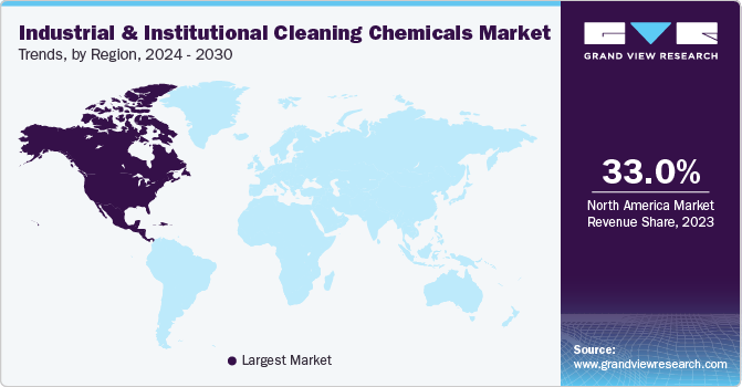 Industrial And Institutional Cleaning Chemicals Market Trends, by Region, 2023 - 2030