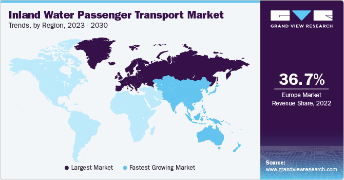 inland water passenger transport Market Trends, by Region, 2023 - 2030