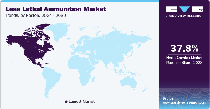 Less Lethal Ammunition MarketTrends by Region, 2023 - 2030