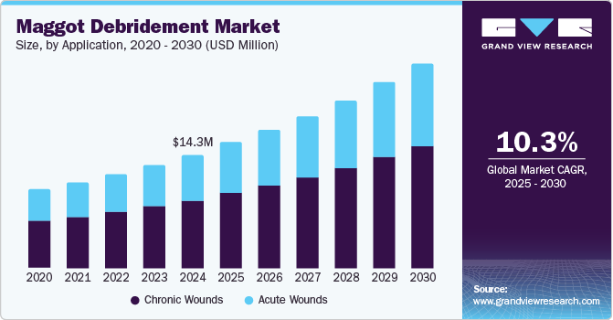 Maggot Debridement Market Size, by Application, 2020 - 2030 (USD Million) Maggot Debridement Market Size, by Application, 2020 - 2030 (USD Million)