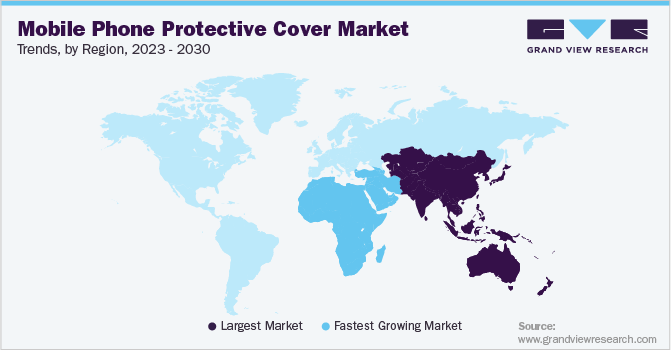 Mobile Phone Protective Cover Market Trends, by Region, 2023 - 2030