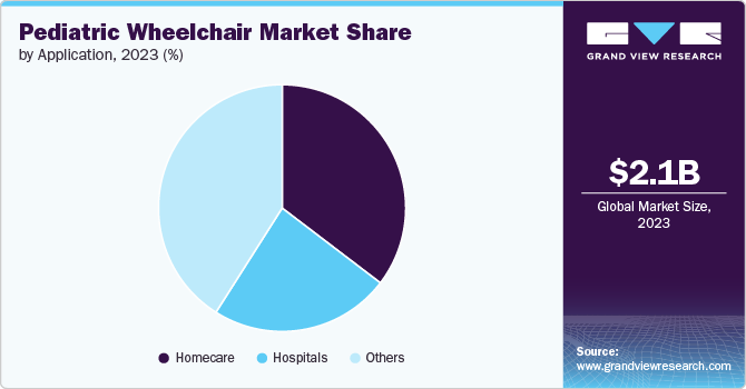 Pediatric Wheelchair Market Share by Application, 2023 (%)