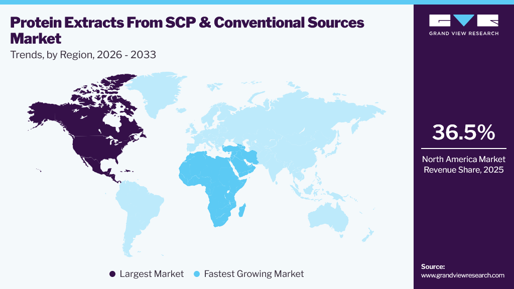 Protein Extracts From Single Cell Protein And Other Conventional Sources Market Trends, by Region, 2026 - 2033