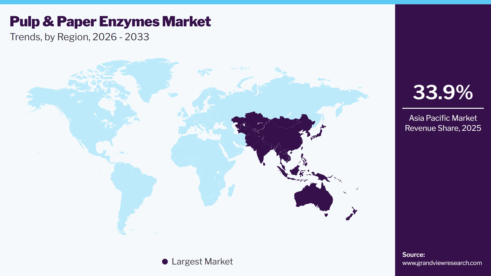 Pulp & Paper Enzymes Market Trends, by Region, 2026 - 2033