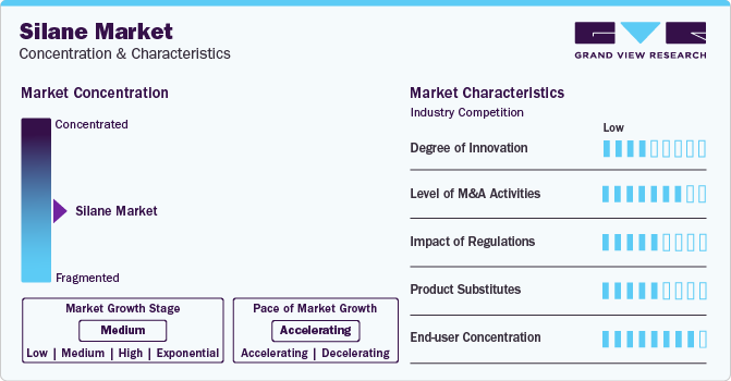 Silane Market Concentration & Characteristics