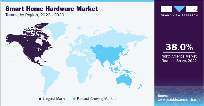 Smart Home Hardware Market Trends, by Region, 2023 - 2030