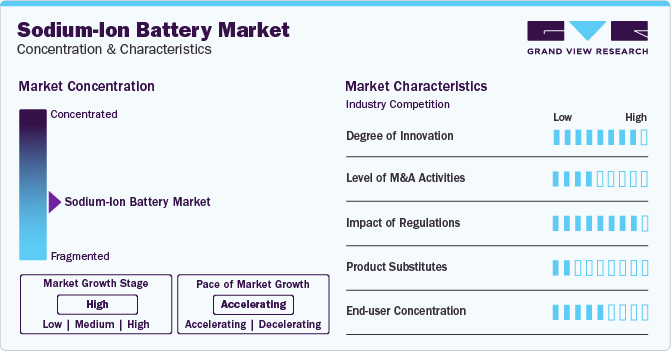Sodium-ion Battery Market Concentration & Characteristics